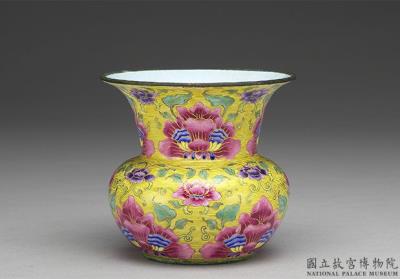 图片[2]-Painted enamel zhadou vessel with floral decoration, Qianlong reign (1736-1795), Qing dynasty-China Archive